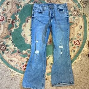 Distressed Blue Women's Jeans